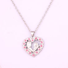 Moms Jewelry Birthday Gift Mother Baby Heart Pendant Mom Daughter Son Child