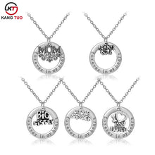 Wholesale 12pcs/lot  Forever In Heart Letter Pendant Necklace Mom Sister Ne