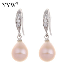 YYW Women Bridal Wedding Mom Natural Real 100% Freshwater Pearl Earrings Je