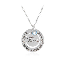 mom dad Necklaces Round i used to be his angle now he is mine Necklace Fath