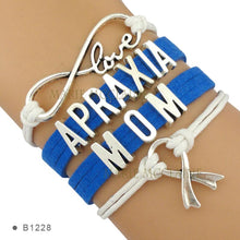 (10 PCS/lot) High Quality Apraxia Kids Mom Bracelet Multilayer Apraxia Awar