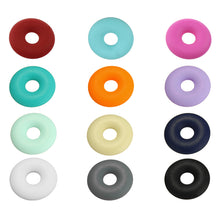 10pcs Food Grade Donut Silicone Teeth Beads bpa free Silicone baby Teethers