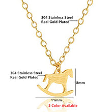 Fashion Horse Pendant Necklace for Women Girl Mom Gifts Stainless Steel Hob
