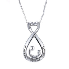 mother's day pendant necklace Love Heart  choker women Silver Plated Neckla