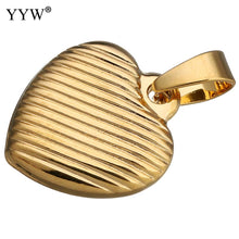 YYW Women Lover Mom Gifts New Punk Fashion Gold color Stainless Steel Heart