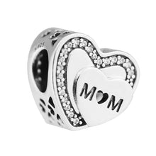 Fits Original Charm Bracelets 925 Sterling Silver Jewelry Tribute to Mom He