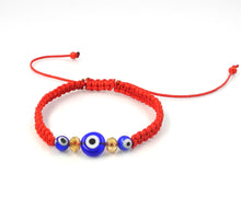 2017 New Fashion Simple Design Handmade Red Rope Braided  Eye Mom Charm Wra
