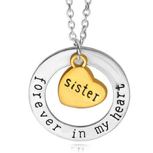 Dropshipping Hot Sale Dad Mom Sister Forever in my heart Letters Pendant Go