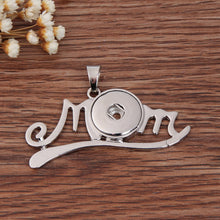 Hot Sale Bohemian MOM Snap Jewelry Button Pendant Necklaces OEM, ODM (Fit 1