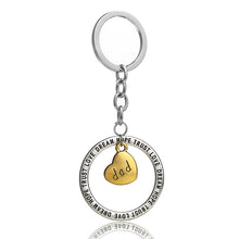 XIAOJINGLING 3pcs/set Mom Dad Daughter Keychain Rings Love Dream Trust Hope