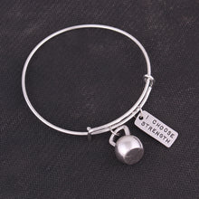 Fitness Jewelry kettle bell i choose strength weakness is a choice FIT MOM