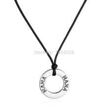 New vintage letter mom friends grandma sister family circle  rope chain pen