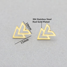 Minimalist Double Triangle Arrow Earrings For Women Geometry Chevron V jewe