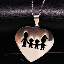 2017 Love Family Stainless Steel Necklaces Women Accessories Fashion Mom an