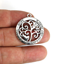 10pcs Hot Sale Antique Silver Tree of Life Mom You are the Heart of Family