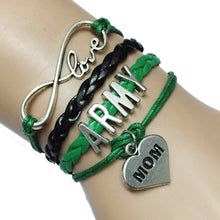 Drop Shipping Infinity Love US Military  US Military Utility Army Bracelet
