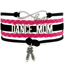 (10 PCS/Lot) Infinity Love Dance Mom Wrap Bracelet Dancer Dancing Multilaye
