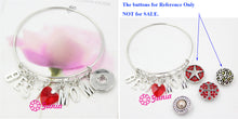 10PCS DIY Bracelet Snap Jewelry Letter Initial BEST MOM Charm Expandable Wi