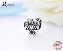 Authentic 925 Sterling Silver Bead Warmth Best Mom Beads Fit Original Pando