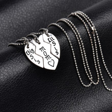 "Big Sis Mom Lil Sis"Necklace Broken Heart 3 Parts Pendant Necklaces 2017 H