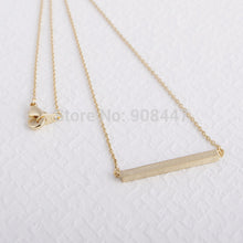 SMJEL Gold Fashion Horizontal Square Bar Necklaces for Women Tiny Dainty Je