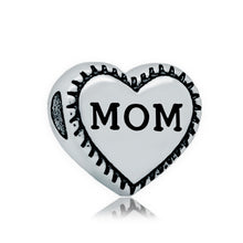 Grace Moments 5pcs 15*16mm Heart Beads 12*13mm SISTER MOM WIFE DAUGHTER NAN