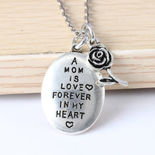 XIAOJINGLING Mother's Gifts A Mom Is Loved Forever In My Heart Rose Flower
