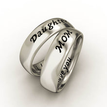 EVBEA Custom Mom and Daughter Ring I Love You For Mother' Day Gift Size 6 7