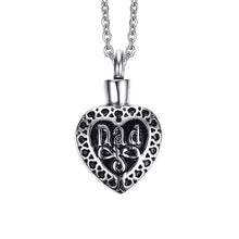 Modyle Men and Women Necklace with Word "Dad and Mom" Stainless Steel Neckl