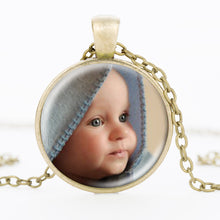 Personalized Photo Pendants Custom Necklace Photo of Your Baby Child Mom Da