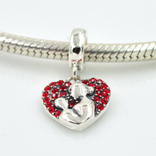 Fits Pandora Charms bracelet Necklace 925 Sterling Silver Beads Mom Love Ch