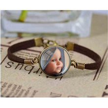 PERSONALIZED PHOTO bracelet Custom bracelet Photo of Your Baby Child Mom Da