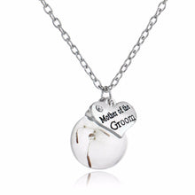 New Wedding Crystal Heart Groom Mother Mom Mommy Floating Locket Dried Dry