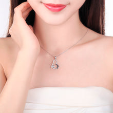 I Love You Mom Personalized Name Necklace 925 Sterling Silver Heart Pendant