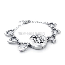 Round Mama Mom (25mm) with heart Circle Band Aromatherapy / Essential Oils