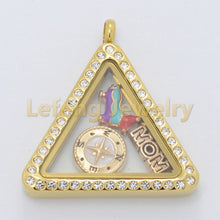 New Gold MOM floating charms for Magnetic Memory Glass Living Lockets FC440
