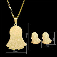 2017 Fashion Angel Stainless steel Jewelry Set Cartoon Mom and Son Wedding