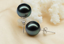 925 silver real natural big Pearl Earrings natural Tahiti Pearl Earrings 92