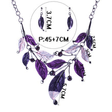 2017 Hot Sale Fashion Green Leaf Pendant Necklace Colorful Enamel Crystal F