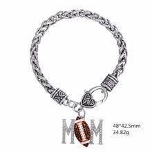 Skyrim aliexpress trending crystals football mom charm bracelet jewelry on