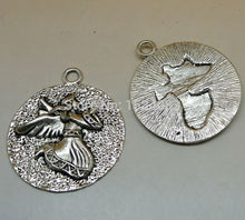 Free shipping Guard  silver angel  tag Child' gift for Mom 2pcs tibetanchar
