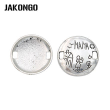 10pcs Antique Silver Plated Mama Mom Connectors Charm Pendant Jewelry Makin