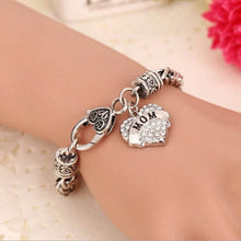 Drop Shipping 2016 Fashion Mom Crystal Heart Lobster Shaped Woman Bracelet