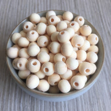 2017 Unfinished Natural Wood Ball Beads 6mm 8mm 10mm Wooden Teething Beads