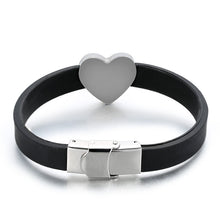 DIY Logo ID Bracelets for Women Adjustable Length Silicone Bracelet Persona