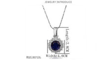 2017 New Mothers Day Mom Gifts Kate Royal Blue Crystal Necklace Earrings Ri