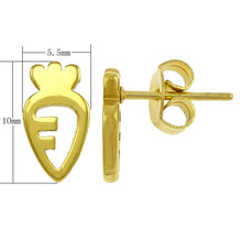YYW New Gold color Stainless Steel Stud Earrings Small Size Cute Lovely Car