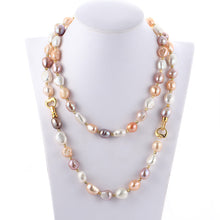 2017 New arrival mix baroque pearl necklace for mom gift, 9 10mm beautiful