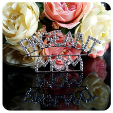 Bling Austrian Rhinestone Brooch "PAGEANT MOM" Word Pin Gift to Mother-in