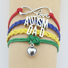 (10 Pieces/Lot) Infinity Love Autism Mom Grandma Nana Mum Sister Dad Aunt B